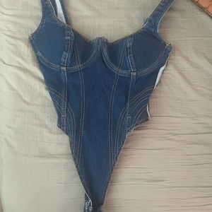 B26: Adidas X Ivy Park Rodeo Denim Bodysuit